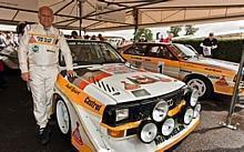 Schwedischer Rallye-Weltmeister Stig Blomqvist in Zwickau. Foto: Auto-Reporter/Audi